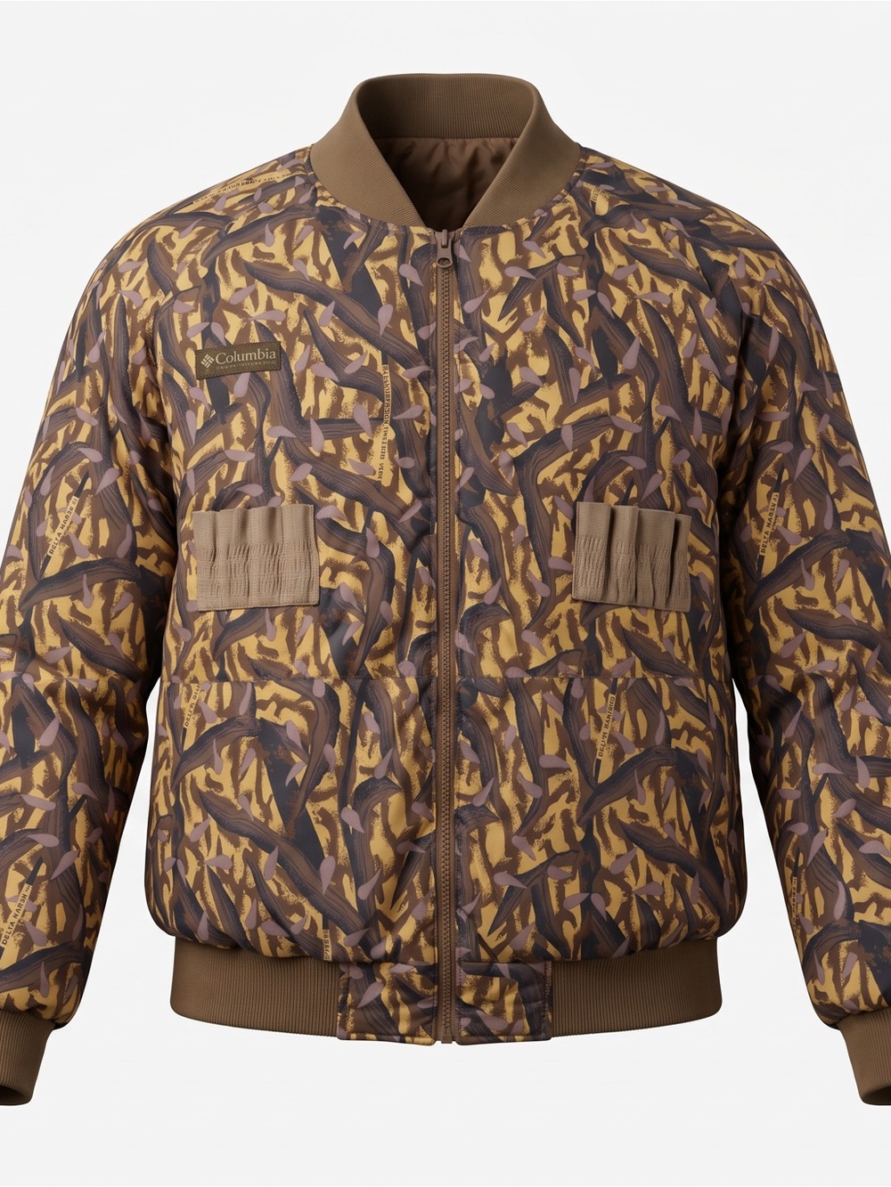 Columbia Delta Marsh 90’ Sportswear Military Camouflage Brown Bomber Jacket